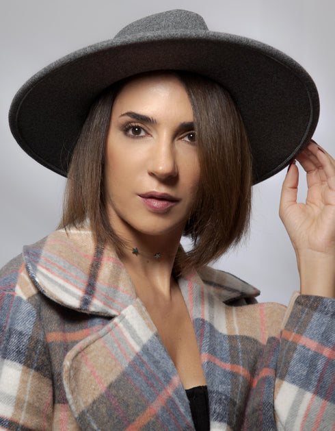 Manteau Court Carreaux