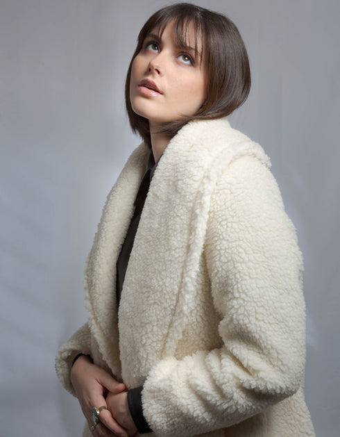 Manteau Mi- Long Teddy