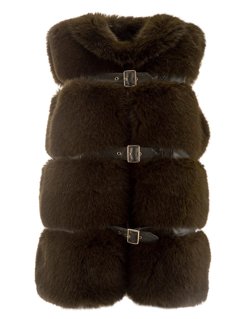 Manteau fausse fourrure Mi-Long