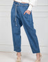 Pantalon en denim Bleu