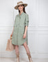 Robe Chemise Kaki