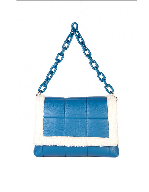 Sac Capitonné avec bordure fourrée