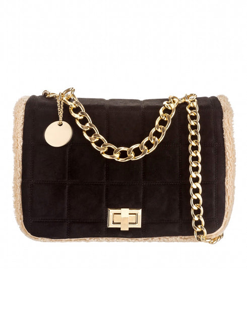 Sac Velours avec chaine doré